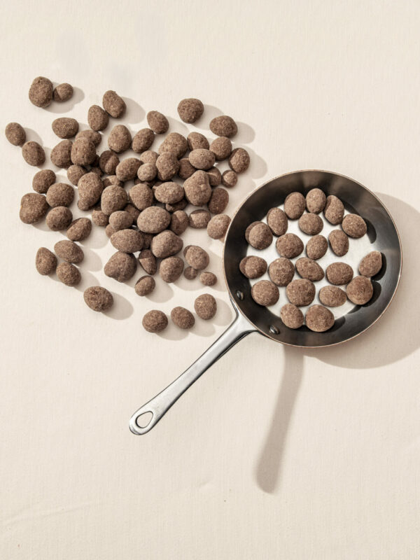 Cacahuètes enrobées de chocolat au lait