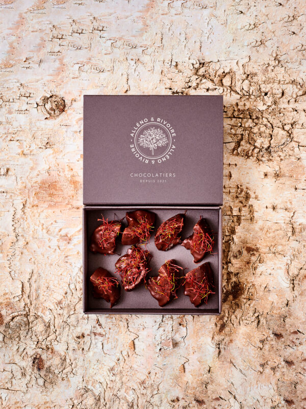 Confit de clémentine safranée chocolatée