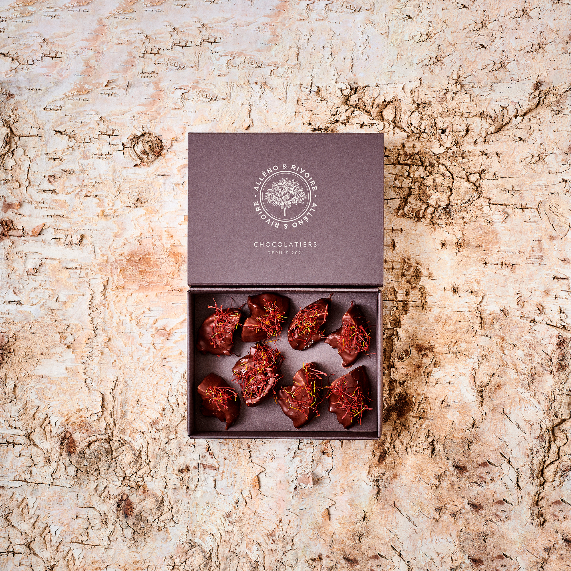 Confit de clémentine safranée chocolatée