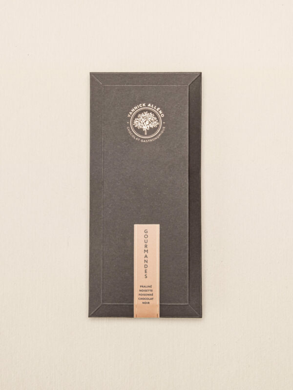 Tablette Praliné noisette foisonné - chocolat noir