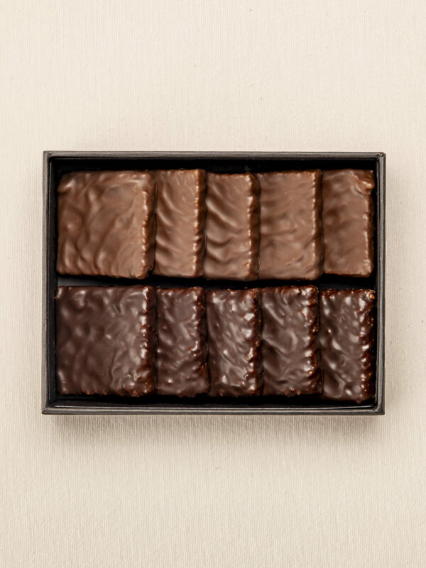 Coffret de 10 Sablés bretons - chocolat noir et lait